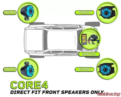 Memphis Audio Core 4 Package Polaris General 2016+ - GENCORE4