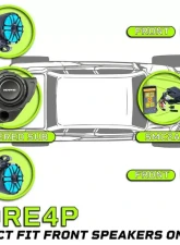 Memphis Audio PRO 4 PLUS Package with Ride Command Polaris General 2016+                                     - GENRCPRO4P - Image 7