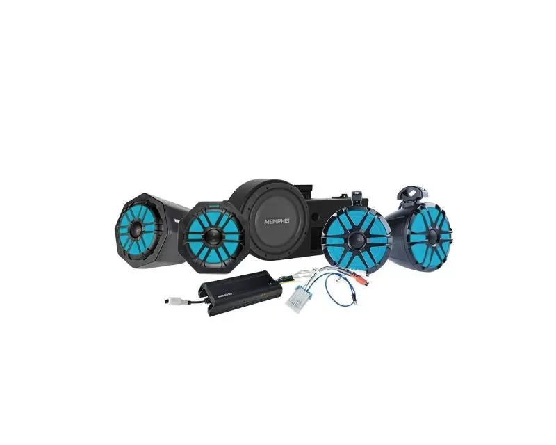 Memphis Audio PRO 4 PLUS Package with Ride Command Polaris General 2016+ - GENRCPRO4P