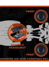 Memphis Audio 2-Speaker Direct Fit OEM Kit with Amplifier | Mount | Harness Harley Davidson Street | Road Glide 2014+                                     - MXAHDPRO2 - Image 15
