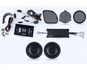 Memphis Audio 2-Speaker Direct Fit OEM Kit with Amplifier | Mount | Harness Harley Davidson Street | Road Glide 2014+