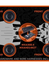 Memphis Audio 4-Speaker Direct Fit OEM Kit with Amplifier | Mount | Harness Harley Davidson Street | Road Glide 2014+                                     - MXAHDPRO4 - Image 15
