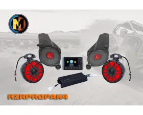 Memphis Audio PAK4 and 4 Speaker Polaris RZR PRO 2020+