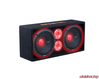 Memphis Audio Dual 10" 2 Way Full Range Loaded Enclosure Subwoofers - SRXPE10D4F