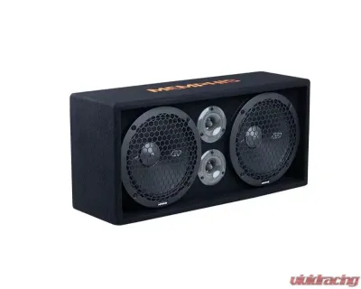 Memphis Audio Dual 10" 2 Way Full Range Loaded Enclosure Subwoofers - SRXPE10D4F