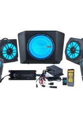 Memphis Audio Front/Rear Pods/Source Unit/4CH Amp & Subwoofer Audio System Can-Am Defender 2018+                                     - DEFPRO4IP - Image 4