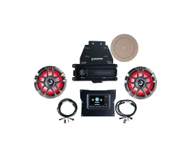 Memphis Audio SMC3 Radio w/ Front Speakers/Rear Pods & 4CH Amplifier Kawasaki Teryx KRX 2020+