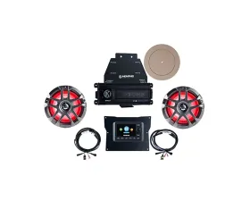 Memphis Audio SMC3 Radio w/ Front Speakers/Rear Pods & 4CH Amplifier Kawasaki Teryx KRX 2020+