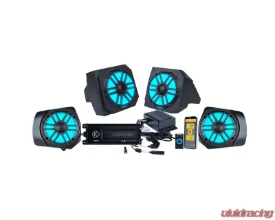 Memphis Audio Pro4 Front & Rear Interior Audio System Polaris Ranger XP 1000 2018+ - RGR18PRO4I