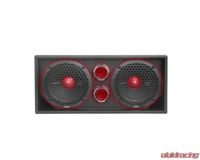 Memphis Audio Painted Dual 10" MemFuego Street Reference Pro Vented Enclosure Full Range Speaker - SRXPE10D4T