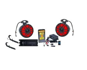 Memphis Audio Universal Pro-Fit Cage 2-Speaker System w/ Amplifier & App Controlled Source Unit