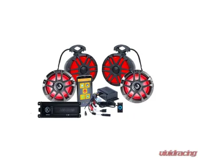 Memphis Audio 4-Speaker System w/ Amplifier & App Controlled Source Unit Yamaha Wolverine 2021+ - YWPRO4