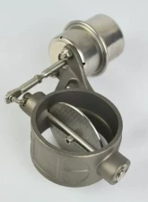 Steso Performance 2.5" 63mm Exhaust Valve w/ Vacuum Actuator Normally Open Titanium                                     - Valv2.5Ti - Image 3