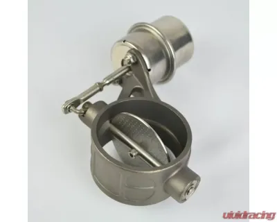 Steso Performance 2.5" 63mm Exhaust Valve w/ Vacuum Actuator Normally Open Titanium - Valv2.5Ti