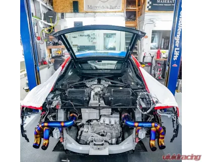 Steso Performance Titanium Burnt Race Exhaust System Audi R8 2015-2019 - EXAUR8-TI-B