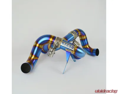 Steso Performance 3" Titanium Burnt Race Valved Exhaust System Audi R8 Gen2 Facelift 2020+ - EXAUR8Face-TI-B
