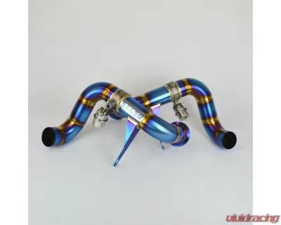 Steso Performance 3" Titanium Burnt Race Valved Exhaust System Audi R8 Gen2 Facelift 2020+ - EXAUR8Face-TI-B