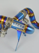 Steso Performance 3" Titanium Burnt Race Valved Exhaust System Audi R8 Gen2 Facelift 2020+                                     - EXAUR8Face-TI-B - Image 4