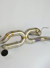 Steso Performance No Tips Titanium Exhaust System w/o Flap-Regulation Ferrari F8 Tributo | Spider 2020-2022                                     - EXhF8Ti-NO - Image 4