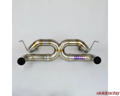 Steso Performance No Tips Titanium Exhaust System w/o Flap-Regulation Ferrari F8 Tributo | Spider 2020-2022 - EXhF8Ti-NO