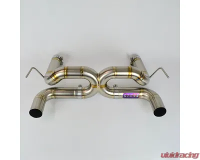 Steso Performance No Tips Titanium Exhaust System w/o Flap-Regulation Ferrari F8 Tributo | Spider 2020-2022 - EXhF8Ti-NO