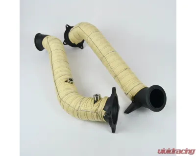 Steso Performance 3" Heat Wrap Ceramic Coated Downpipes Mclaren 720S | 765LT - McDPSSw
