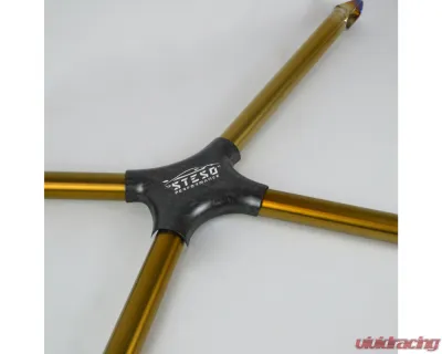 Steso Performance Gold Finish, Satin Finish Cover, Titanium X-Brace Audi R8 Gen 2 | Gen 2 Facelift - XBRAR8-GO-SA