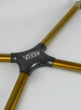 Steso Performance Gold Finish, Satin Finish Cover, Titanium X-Brace Lamborghini Huracan | Performante | Evo | STO                                     - XBRGold-SA - Image 2