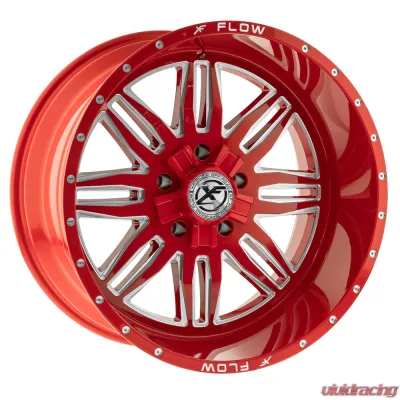 XFX Flow XFX-303 22X12 5x150 | 5x139.7 | 5x5.5 -44mm Red & Milled - XFX-303221251397150-44RM