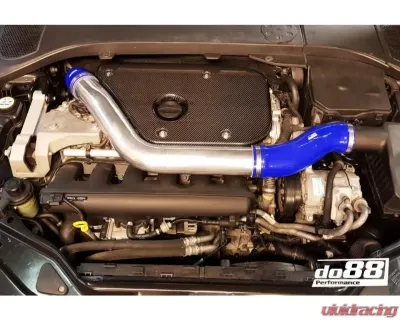 do88 Performance Inlet Pipe Kit w/ Plastic Cover & Blue Hoses Volvo S60 | V60 | XC60 | V70 | XC70 | S80 2008-2015 - IR-120-PE-B