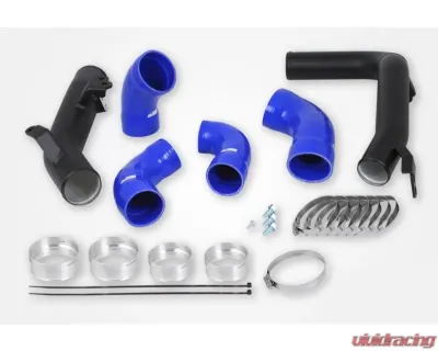 do88 Performance Diesel OEM Intercooler Pressure Pipes w/ Blue Hoses Volvo S60 | S90 | V60 | V90 | XC60 | XC90 2016-2023 - TR-260-D-OEM-B