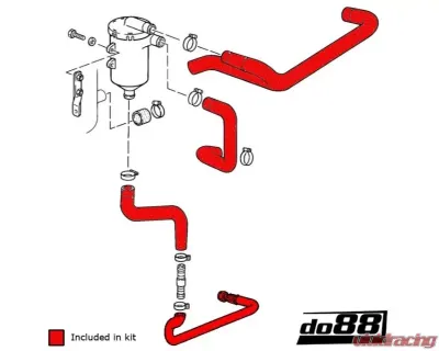 do88 Performance Oil Hose Kit Porsche 930 Turbo 1978-1989 - do88-kit141S