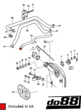 do88 Performance Oil Hose Kit Porsche 930 Turbo 1978-1989                                     - do88-kit141S - Image 7