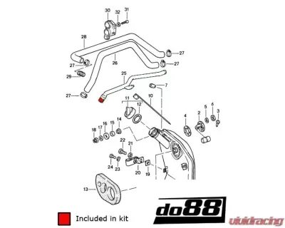 do88 Performance Oil Hose Kit Porsche 930 Turbo 1978-1989 - do88-kit141S