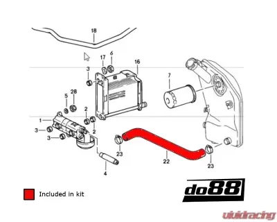 do88 Performance Oil Hose Kit Porsche 930 Turbo 1978-1989 - do88-kit141S