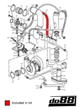 do88 Performance Oil Hose Kit Porsche 930 Turbo 1978-1989                                     - do88-kit141S - Image 9