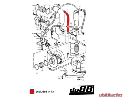 do88 Performance Oil Hose Kit Porsche 930 Turbo 1978-1989 - do88-kit141S