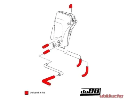 do88 Performance Oil Separator & Breather Hose Kit Porsche 964 Turbo 1990-1994 - do88-kit158S