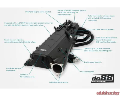 do88 Performance Charge Cooler Manifold for BMW F-Series B58 M140i M240i 2015+ ICM-440-K - ICM-440-K