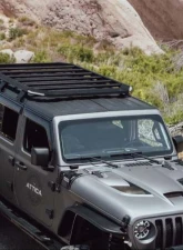 Attica 4x4 Roof Rack with 4 Corner Lights Jeep Gladiator 2020-2021                                     - ATTJL02F102-BX - Image 6