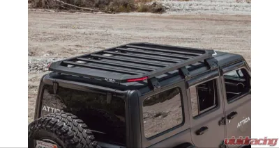 Attica 4x4 Roof Rack with 4 Corner Lights Jeep Gladiator 2020-2021 - ATTJL02F102-BX
