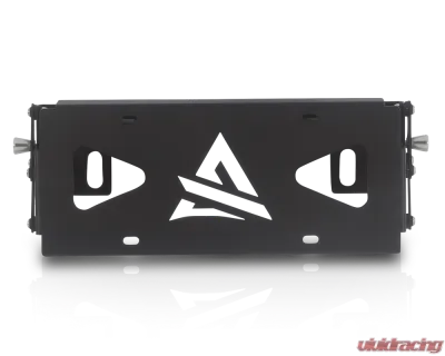 Attica 4x4 Universal Front Bumper Winch Flip-Up Roller Fairlead License plate bracket - ATTK102-BX