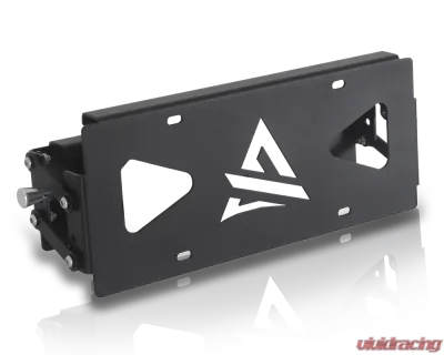 Attica 4x4 Universal Front Bumper Winch Flip-Up Roller Fairlead License plate bracket - ATTK102-BX