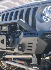 Attica 4x4 Universal Front Bumper Winch Flip-Up Roller Fairlead License plate bracket                                     - ATTK102-BX - Image 4