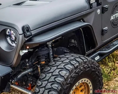 Attica 4x4 Terra Series Front Fender Flares Jeep Wrangler JL 2018-2023 - ATTJL01H107-BX-F