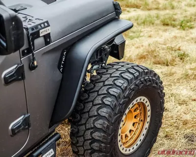 Attica 4x4 Terra Series Front Fender Flares Jeep Wrangler JL 2018-2023 - ATTJL01H107-BX-F