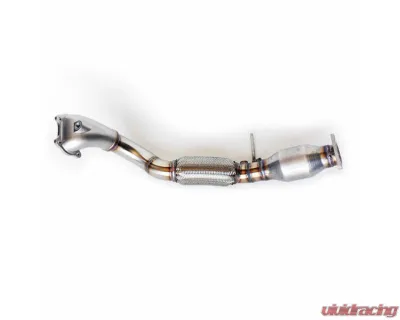 RV6 Performance Black Ceramic Bellmouth Downpipe w/ Metallic High Flow Cat Kit Honda Civic SI 2012-2015 - BM_CIVIC_HFC-1215-bc