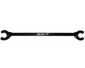 RV6 Performance Mirror Black EDFC Front Strut Tower Bar Kit Acura TL 2004-2008