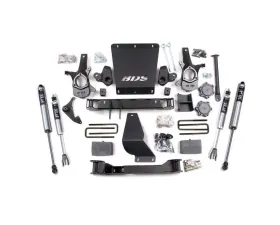 BDS Suspension 4.5 Inch Lift Kit | 5 Inch Block Kit | FOX 2.0 Performance Series Shock Chevrolet Silverado | GMC Sierra 1500 4WD 1999-2006