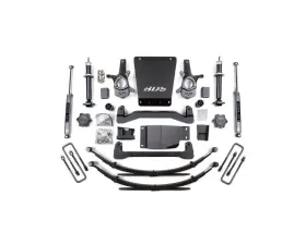 BDS Suspension 4 Inch Lift | Leaf Springs | NX2 Nitro Series ShockChevrolet Silverado 1500 | GMC Sierra 1500 4WD 2007-2013